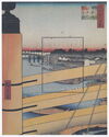 "Nihonbashi Bridge and Edobashi Bridge" (detail), 1857