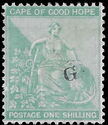 Allegory of Hope overprinted with small 'G' Type 17