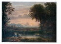 Claude Lorrain. Landscape with Tobias and the Angel (Evening). 1663