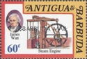 James Watt and Stationary Steam Engine - Overprinted