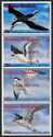 Seabirds (strip of 4) - Overprinted