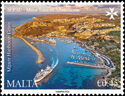 Aerial view of Mgarr Harbour