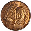 5 Centavos ("T" partially inside stripes - Tiradentes)