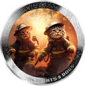 1,000 CFA Francs (AI-Nimals - Firefighter cats 2025)