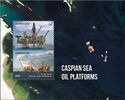 Caspian Sea Oil Platforms
