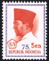 President Sukarno - Overprinted '65 __ Sen