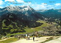 Aussichtsberg Wank, 1780 m | über Garmisch-Partenkirchen/Oberbayern | Blick zur