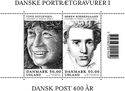 Danish Post Office, 400 Years : Portrait Engravings