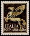 Airmail, Pegasus - Ovpt. Repubblica Sociale Italiana