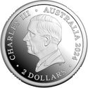 2 Dollars (War Animals Remembrance Purple Poppy - Silver)