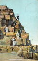 Cairo. Monting on the Pyramid.