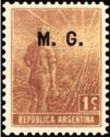 Agricultural workman, ovpt. “M.G.”