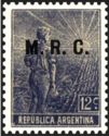 Agricultural workman, ovpt. “M.R.C..”