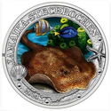3 Euro (Luminous Marine Life - Yellow Stingray)