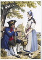 A peasant and a young peasant woman from Augsburg and Ulm