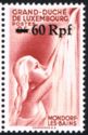 Surcharge on Luxembourg Stamp