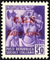 Republican and Fascist Italy - Overprinted