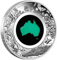 1 Dollar (Great Southern Land - Chrysoprase map)
