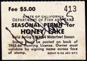 Seasonal Permit for Honey Lake