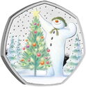 50 Pence (The Snowman™ Color - Silver)