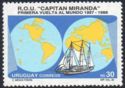 Trans-world voyage of "Capitan Miranda" ship, anniv.