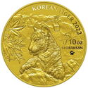 1/10 Onzas (Korean Tiger - Gold 1/10 Oz.)