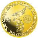 1/10 Onzas (Korean Tiger - Gold 1/10 Oz.)