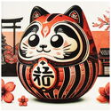 1,000 CFA Francs (Lucky Daruma Fortune Cat 2025)