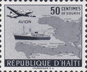 Aircraft and ship / map of Haiti