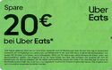 Spare 20 € bei Uber Eats