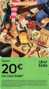 Spare 20 € bei Uber Eats