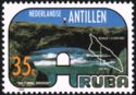 Natural bridge, map of Aruba