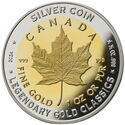 500 CFA Francs (Legendary Gold Classics - Canadian Maple Leaf)