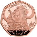 50 Pence (Ice Age Giants - Steppe Mammoth - Gold)