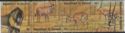 Strip of 4 Stamps with African Animals