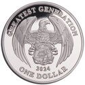 1 Dollar (Honoring America's Greatest Generation - First Man on the Moon)
