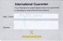 Romanson International Guarantee