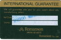 Romanson International Guarantee