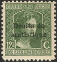 Fiscal stamps overprint ('Droits de statistique')
