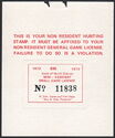 Non-Resident Small Game License