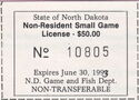 Non-Resident Small Game License