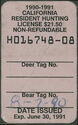 Hunting License Validation - Resident