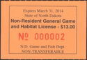 Non-Resident General Game and Habitat License