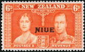 King George VI and Queen Elizabeth - overprinted