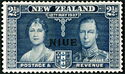 King George VI and Queen Elizabeth - overprinted
