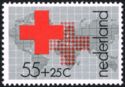 Red Cross in Front of World Map