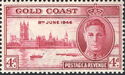 King George VI and Houses of Parliament, London