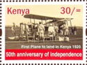 First plane to land in Kenya, 1920
