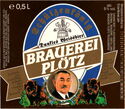 Brauerei Plötz Schützenkönig dunkles Weissbier