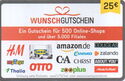 Wunschgutschein mini